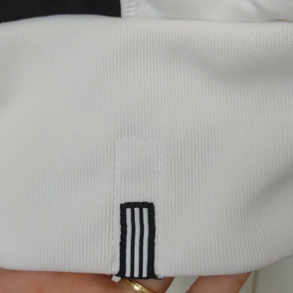 Adidas Women's Full Zip LS Stand Collar Snap HandWarmer Pockets Track Jacket Vtg - Picture 5 of 16